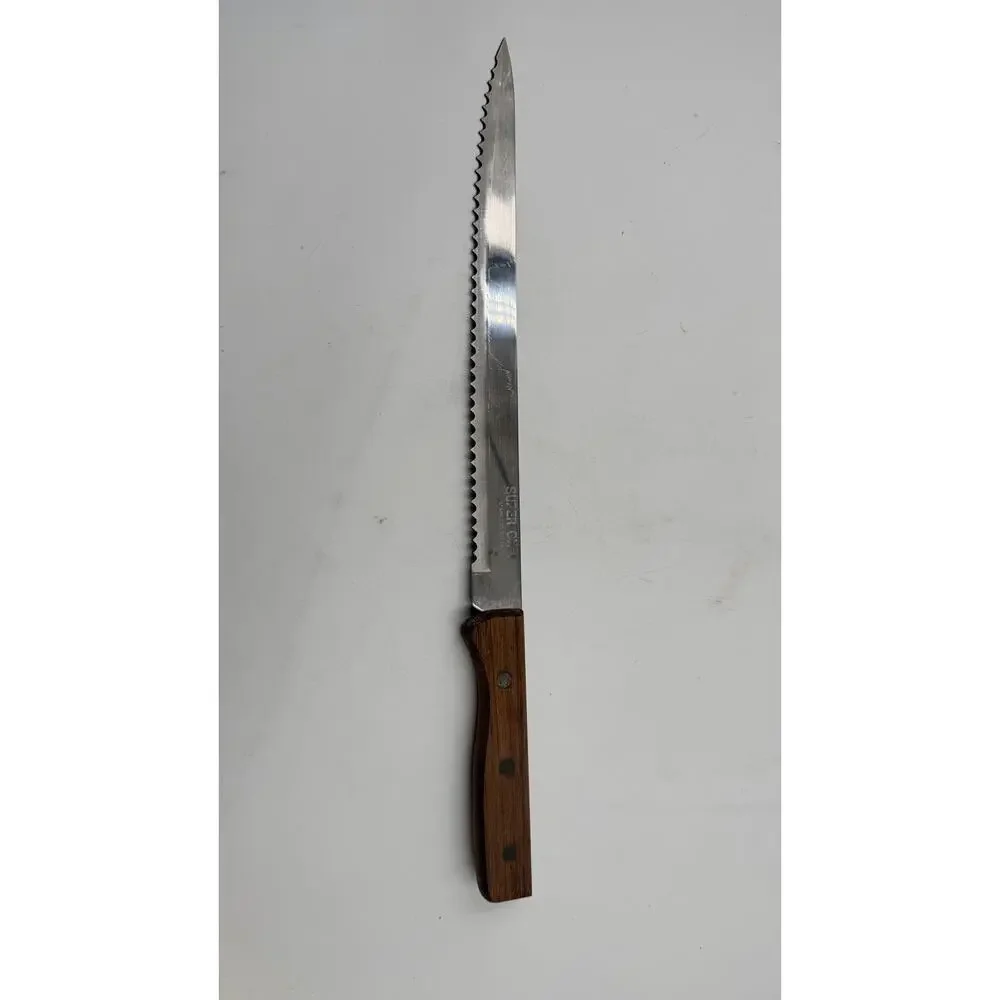 Super-Chef Everbrite S.STEEL knife 15.5'' Japan Wood Handle